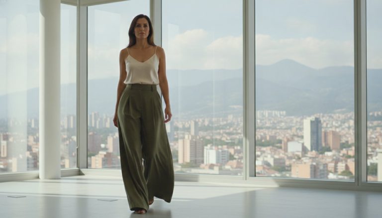 Outfits con pantalones anchos para la oficina: Elegancia y comodidad en 2026